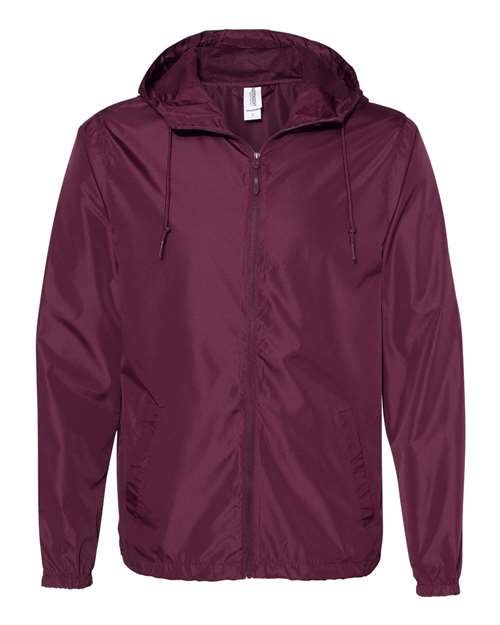 Independent Trading Co. Men's Lightweight Windbreaker Full-Zip Jacket Mens Apparel Jackets & Vests