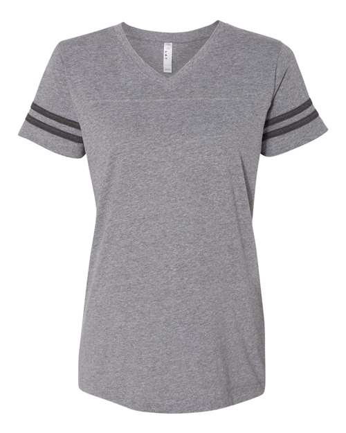 LAT Women's Football V-Neck Fine Jersey T-Shirt LAT