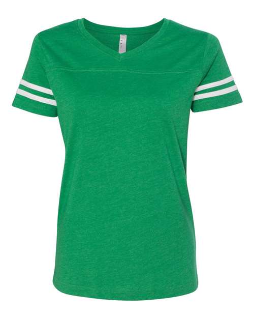 LAT Women's Football V-Neck Fine Jersey T-Shirt LAT