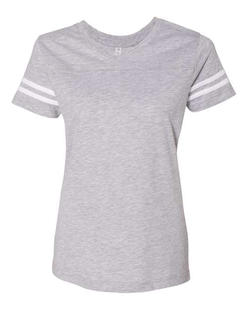LAT Women's Football V-Neck Fine Jersey T-Shirt LAT