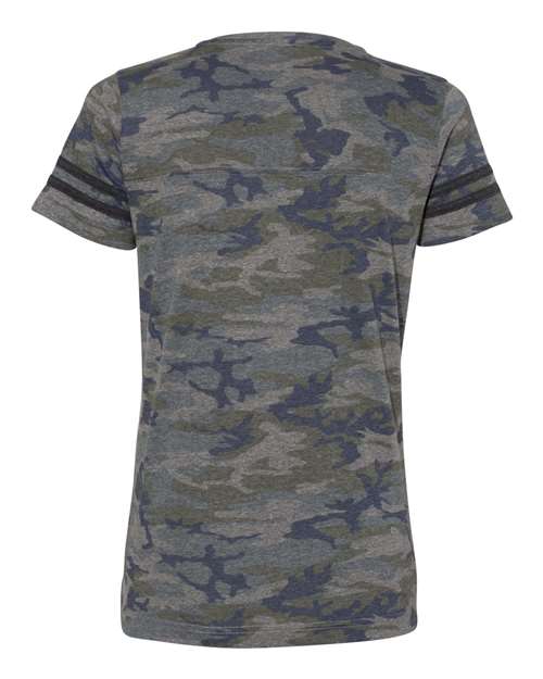 LAT Women's Football V-Neck Fine Jersey T-Shirt LAT