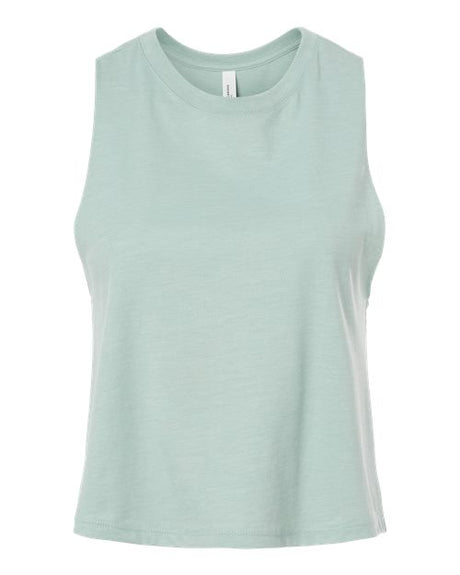 BELLA + CANVAS Women's Racerback Cropped Tank. BC6682 Womens Apparel Shirts & Tops
