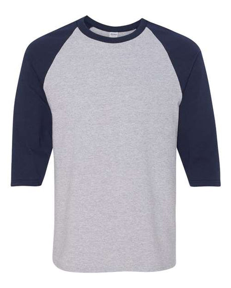 Gildan Men's Heavy Cotton 3/4-Sleeve Raglan T-Shirt 5700 Mens Apparel Shirts & Tops