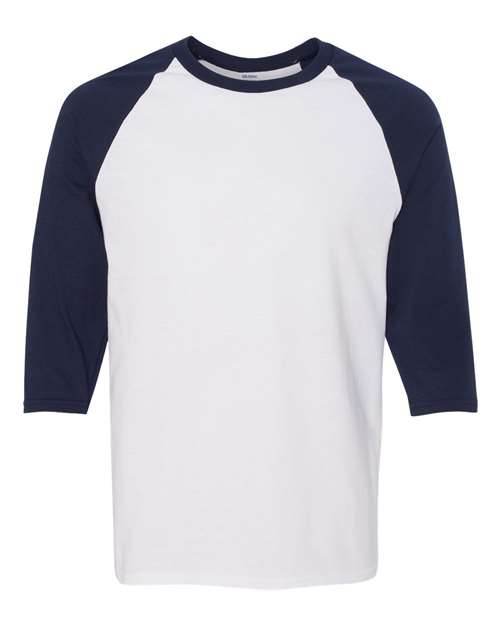 Gildan Men's Heavy Cotton 3/4-Sleeve Raglan T-Shirt 5700 Mens Apparel Shirts & Tops