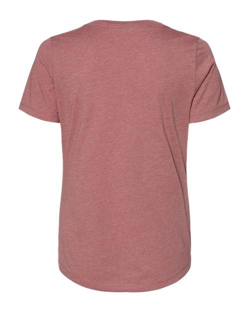BELLA + CANVAS Women's Relaxed Heather CVC V-Neck Tee BC6405CVC Womens Apparel Shirts & Tops