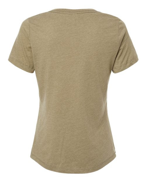 BELLA + CANVAS Women's Relaxed Heather CVC V-Neck Tee BC6405CVC Womens Apparel Shirts & Tops