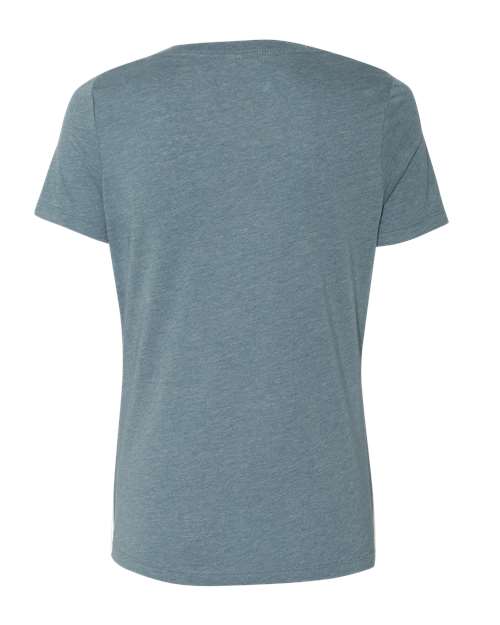 BELLA + CANVAS Women's Relaxed Heather CVC V-Neck Tee BC6405CVC Womens Apparel Shirts & Tops