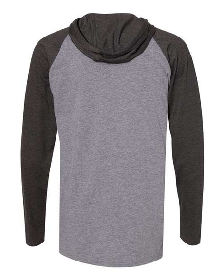 LAT Men's Fine Jersey Hooded Long Sleeve Raglan T-Shirt Mens Apparel Shirts & Tops