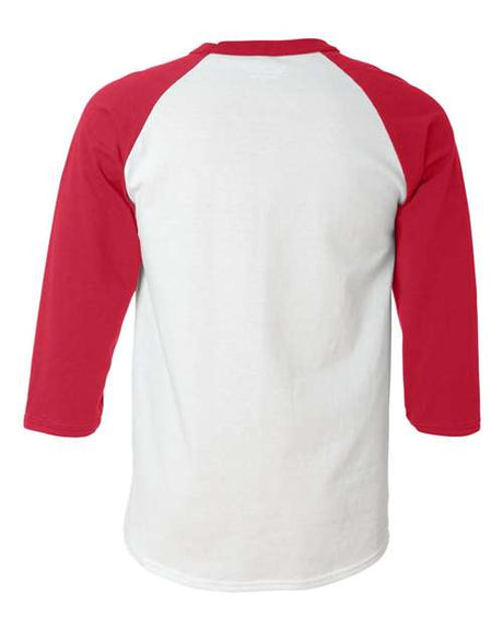 Champion Men's Three-Quarter Raglan Sleeve Baseball T-Shirt Mens Apparel Shirts & Tops