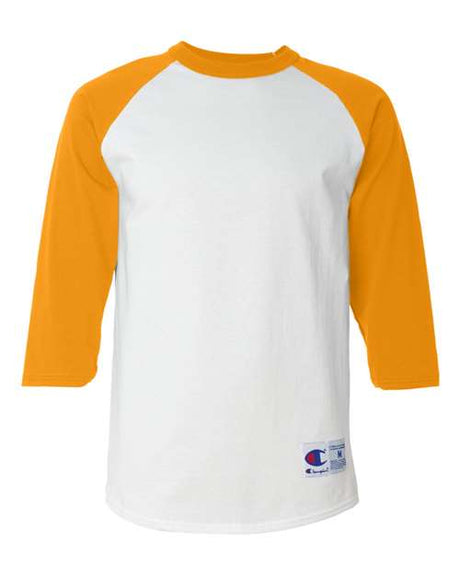 Champion Men's Three-Quarter Raglan Sleeve Baseball T-Shirt Mens Apparel Shirts & Tops