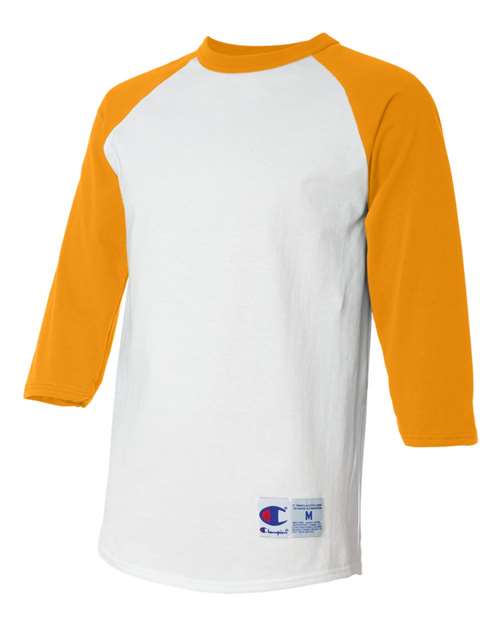 Champion Men's Three-Quarter Raglan Sleeve Baseball T-Shirt Mens Apparel Shirts & Tops