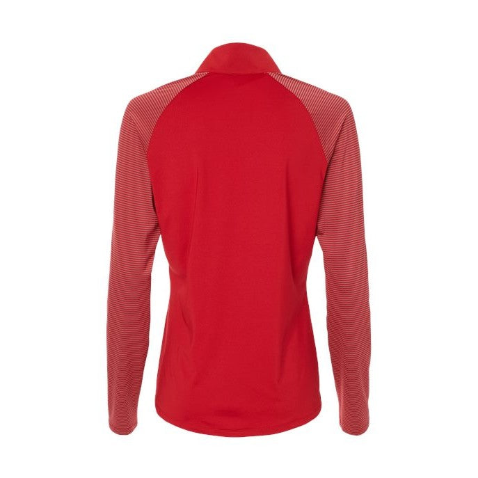 adidas Women's Stripe Block Quarter-Zip Pullover-2