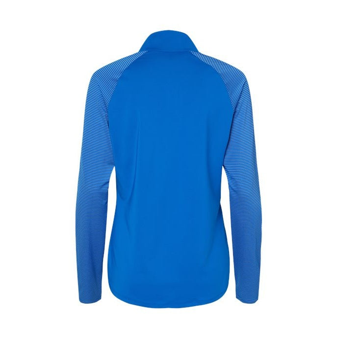 adidas Women's Stripe Block Quarter-Zip Pullover-2