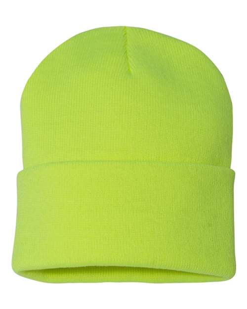 Sportsman Men's Solid 12" Cuffed Beanie Unisex Accessories Hats & Caps