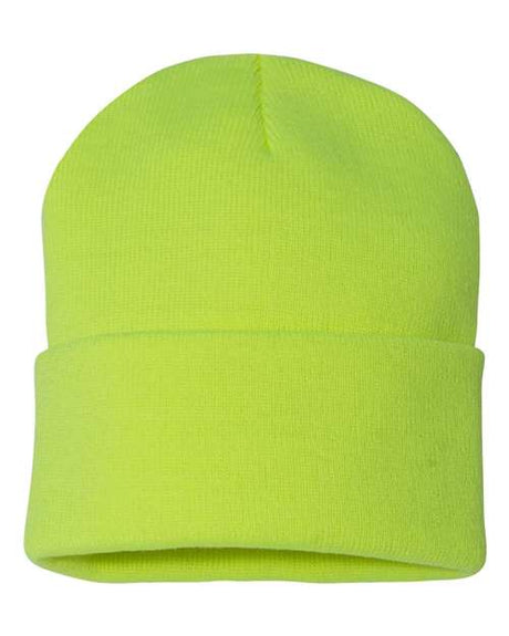 Sportsman Men's Solid 12" Cuffed Beanie Unisex Accessories Hats & Caps