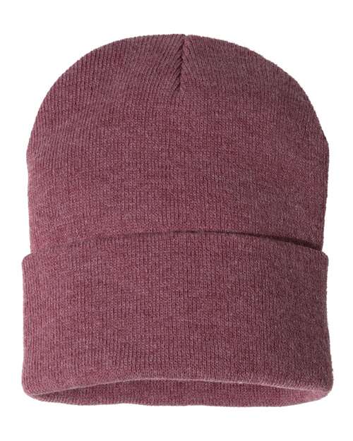 Sportsman Men's Solid 12" Cuffed Beanie Unisex Accessories Hats & Caps