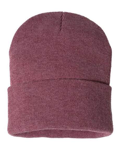 Sportsman Men's Solid 12" Cuffed Beanie Unisex Accessories Hats & Caps