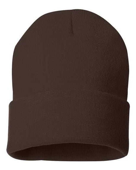 Sportsman Men's Solid 12" Cuffed Beanie Unisex Accessories Hats & Caps