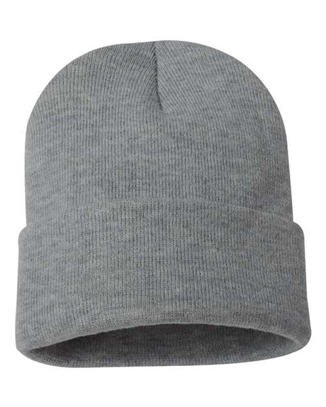 Sportsman Men's Solid 12" Cuffed Beanie Unisex Accessories Hats & Caps