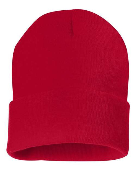 Sportsman Men's Solid 12" Cuffed Beanie Unisex Accessories Hats & Caps