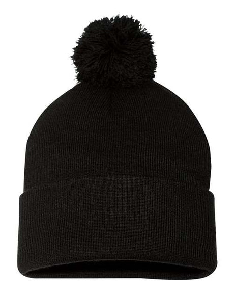 Sportsman Men's Pom-Pom 12" Knit Beanie Unisex Accessories Hats & Caps