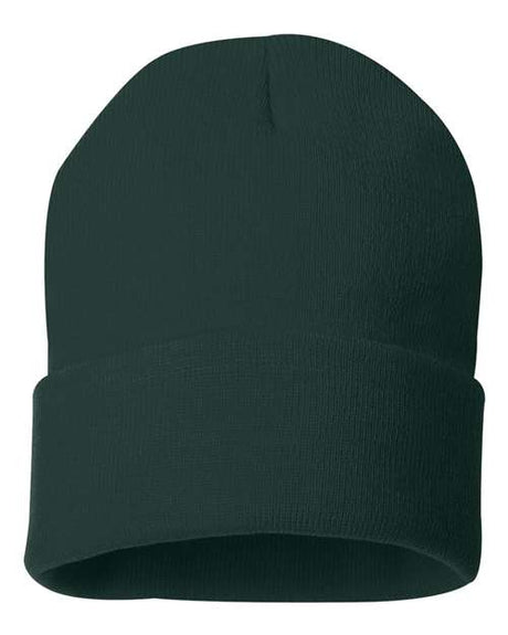 Sportsman Men's Solid 12" Cuffed Beanie Unisex Accessories Hats & Caps