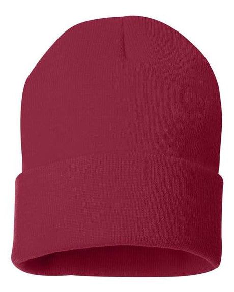 Sportsman Men's Solid 12" Cuffed Beanie Unisex Accessories Hats & Caps