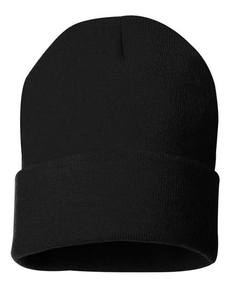 Sportsman Men's Solid 12" Cuffed Beanie Unisex Accessories Hats & Caps