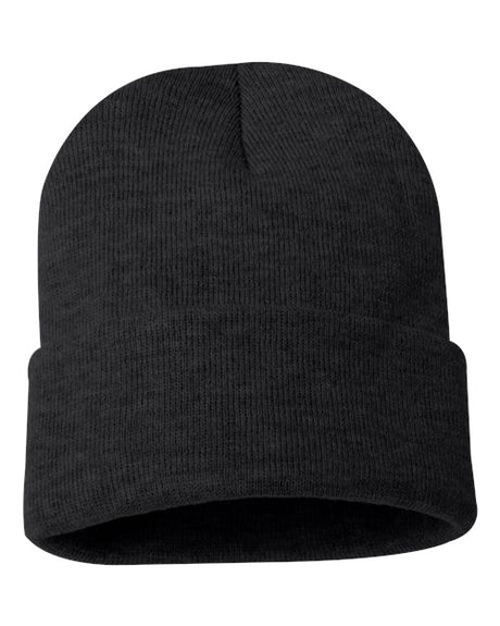 Sportsman Men's Solid 12" Cuffed Beanie Unisex Accessories Hats & Caps