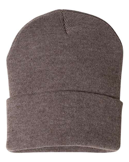 Sportsman Men's Solid 12" Cuffed Beanie Unisex Accessories Hats & Caps