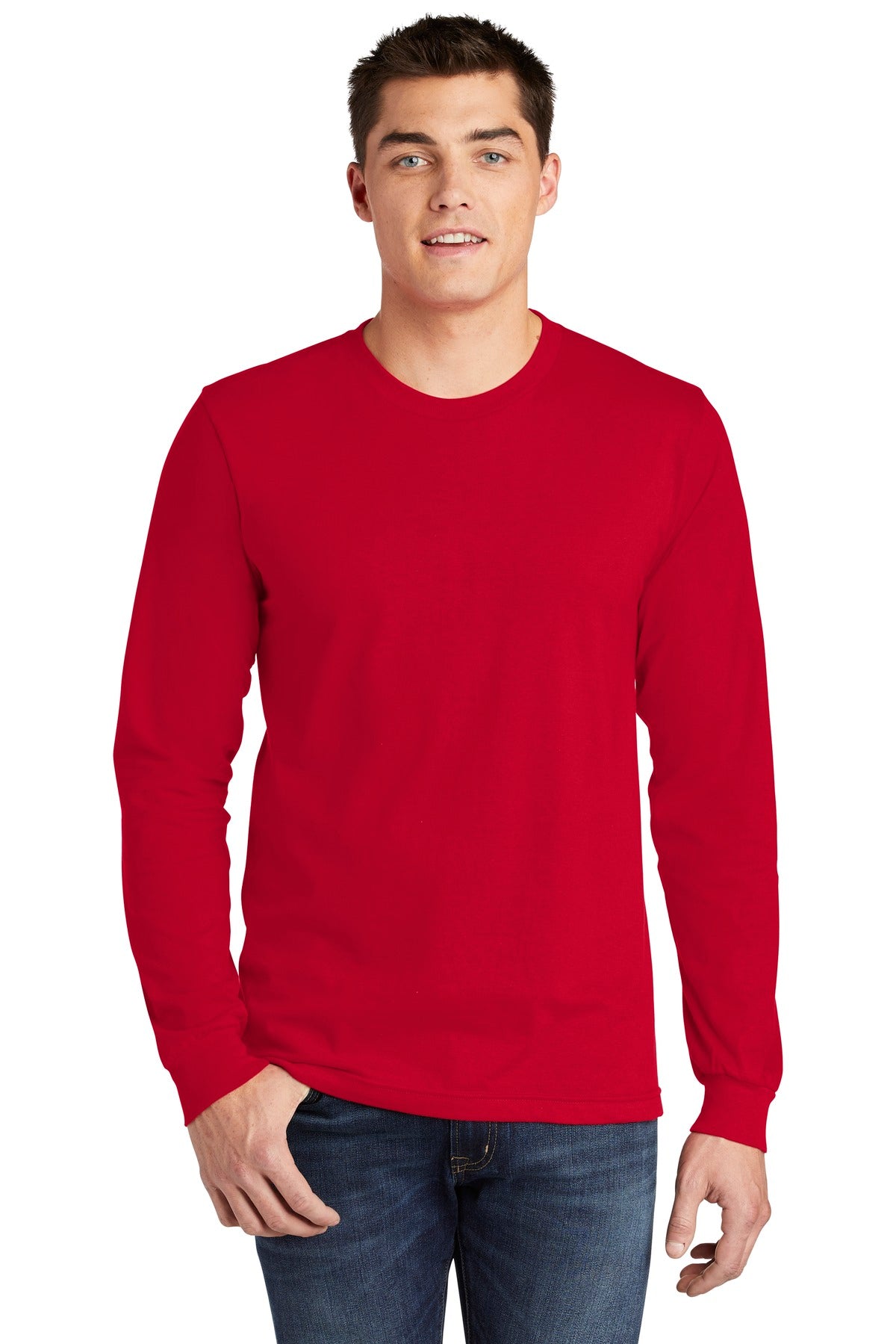 American Apparel Men's Fine Jersey Long Sleeve T-Shirt. 2007W Mens Apparel Shirts & Tops