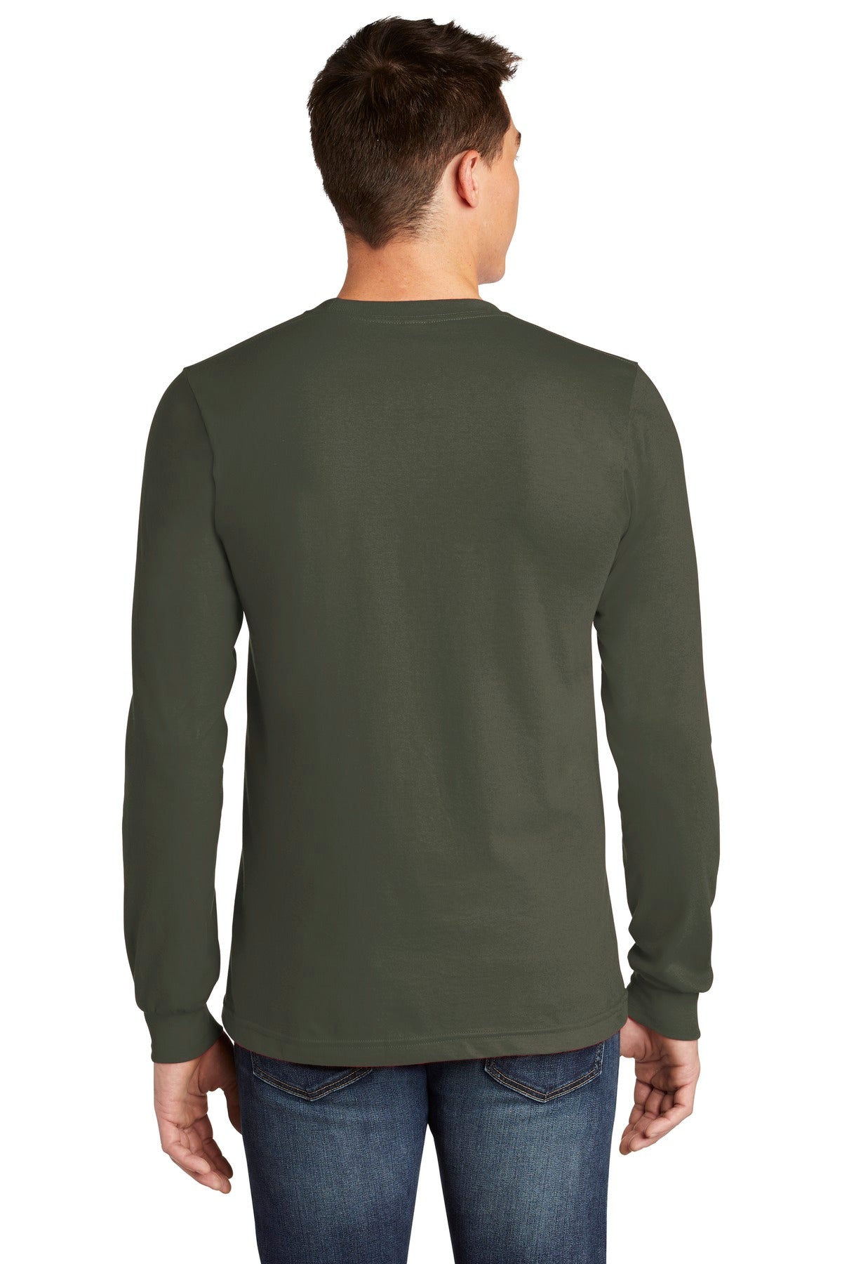 American Apparel Men's Fine Jersey Long Sleeve T-Shirt. 2007W Mens Apparel Shirts & Tops