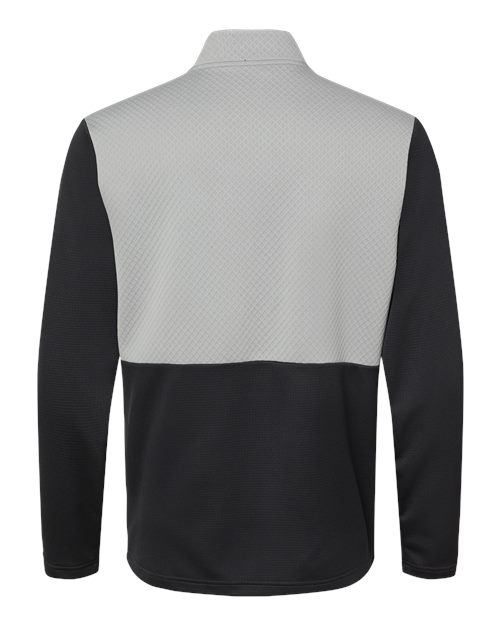 adidas Men's Textured Mixed Media Quarter-Zip Pullover-2