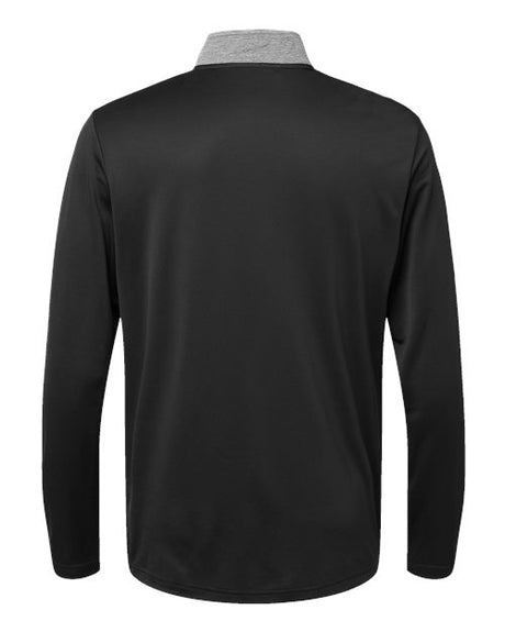 adidas Men's Heather Block Print Quarter-Zip Pullover Mens Apparel Sweatshirts & Fleece