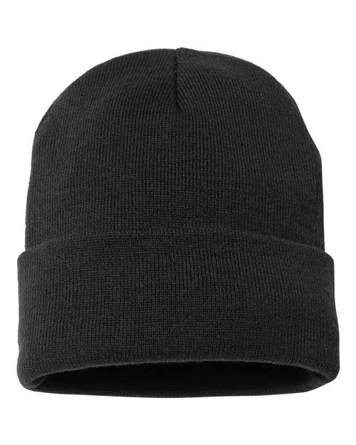 Sportsman Men's Jersey Lined 12" Cuffed Beanie Unisex Accessories Hats & Caps