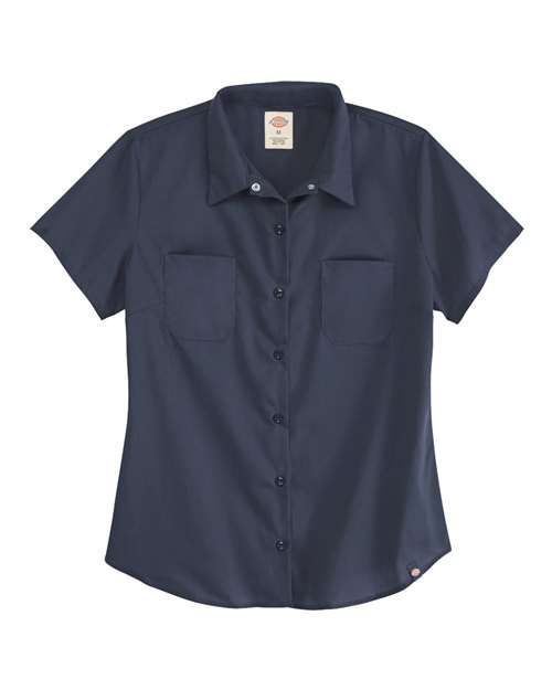 Dickies Women's Industrial Short Sleeve Work Shirt Corporate Apparel Shirts & Tops