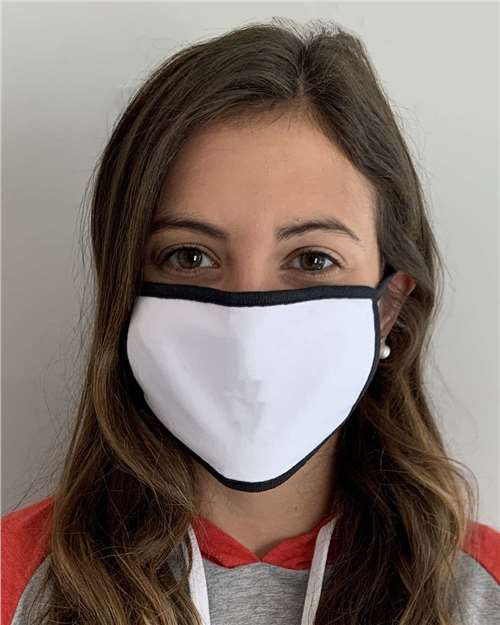 LAT 100% Cotton 2-Ply Face Masks - 50 Pack Unisex Accessories Face Coverings