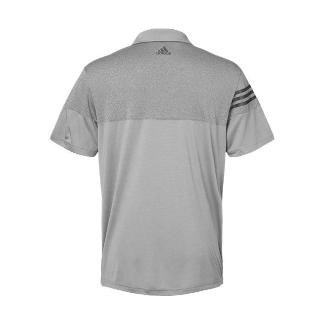 Adidas Men's Heathered 3-Stripes Colorblock Polo-2