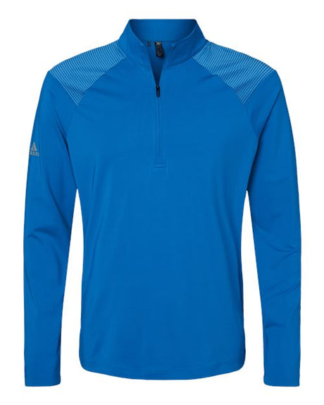 adidas Men's Shoulder Stripe Quarter-Zip Pullover Mens Apparel Sweatshirts & Fleece