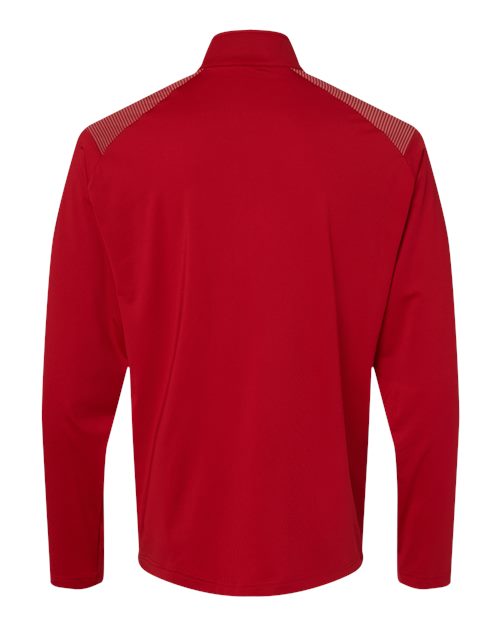 adidas Men's Shoulder Stripe Quarter-Zip Pullover Mens Apparel Sweatshirts & Fleece