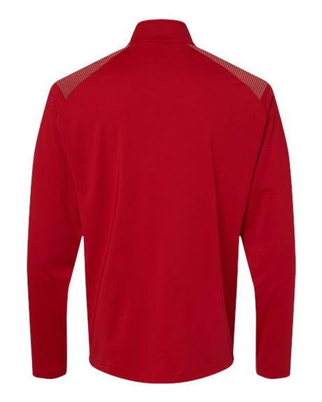 adidas Men's Shoulder Stripe Quarter-Zip Pullover Mens Apparel Sweatshirts & Fleece