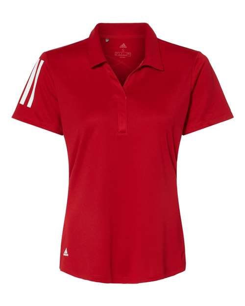 adidas Women's Floating 3-Stripes Polo-1
