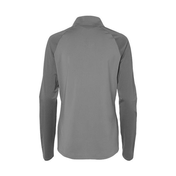 adidas Women's Stripe Block Quarter-Zip Pullover-2