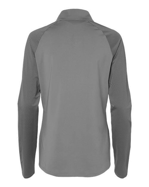adidas Women's Stripe Block Quarter-Zip Pullover-2