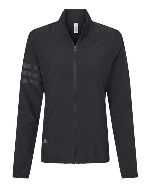 Adidas Women's 3-Stripes Full-Zip Jacket Womens Apparel Jackets & Vests