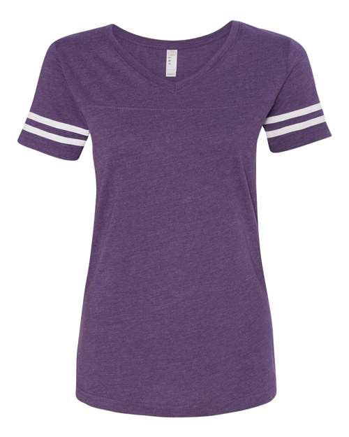 LAT Women's Football V-Neck Fine Jersey T-Shirt LAT