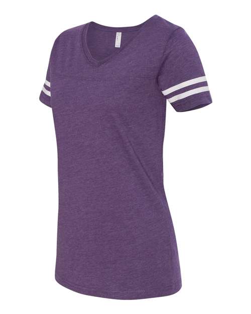 LAT Women's Football V-Neck Fine Jersey T-Shirt LAT