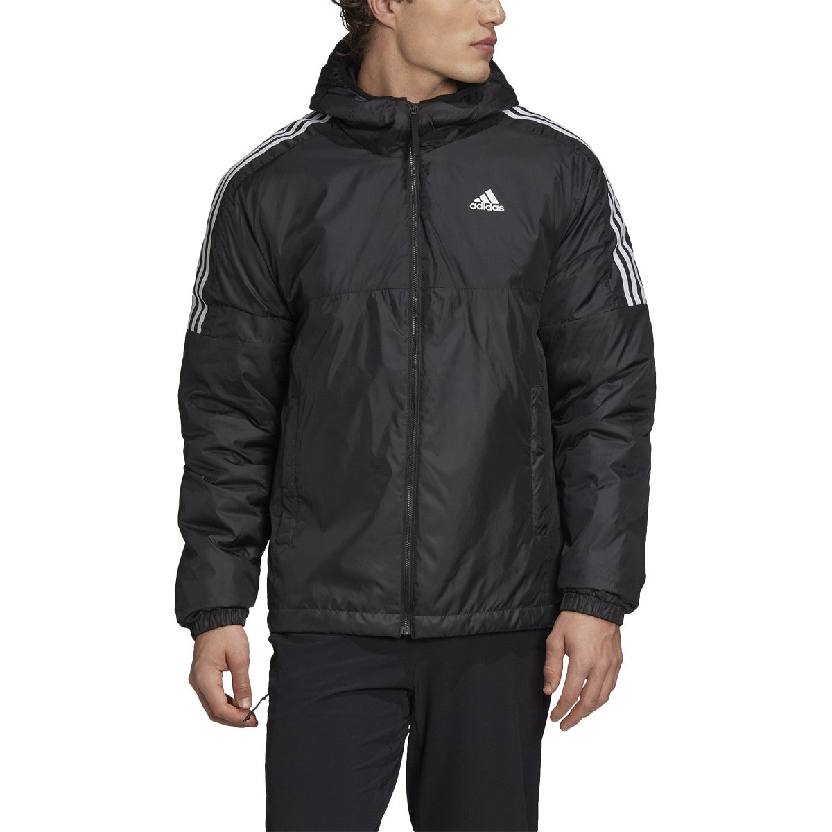 adidas Men's Essentials Insulated Hooded Jacket Mens Apparel Jackets & Vests