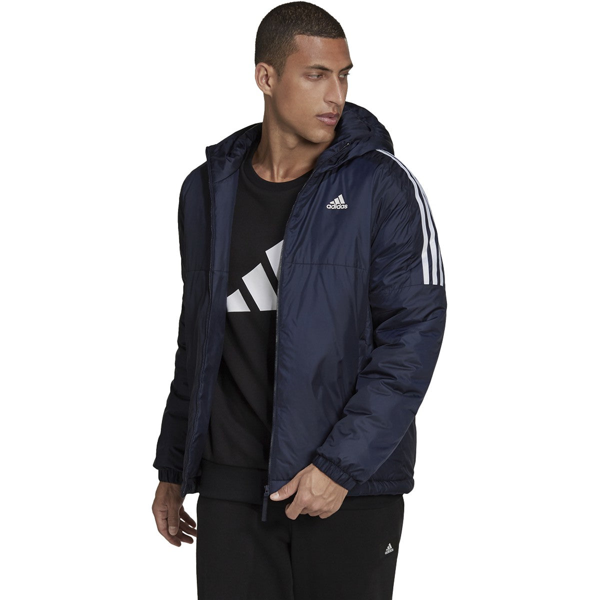 adidas Men's Essentials Insulated Hooded Jacket Mens Apparel Jackets & Vests