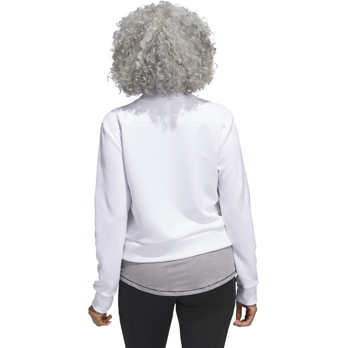 adidas Women's Full Zip Knit Golf Bomber Jacket Womens Apparel Jackets & Vests